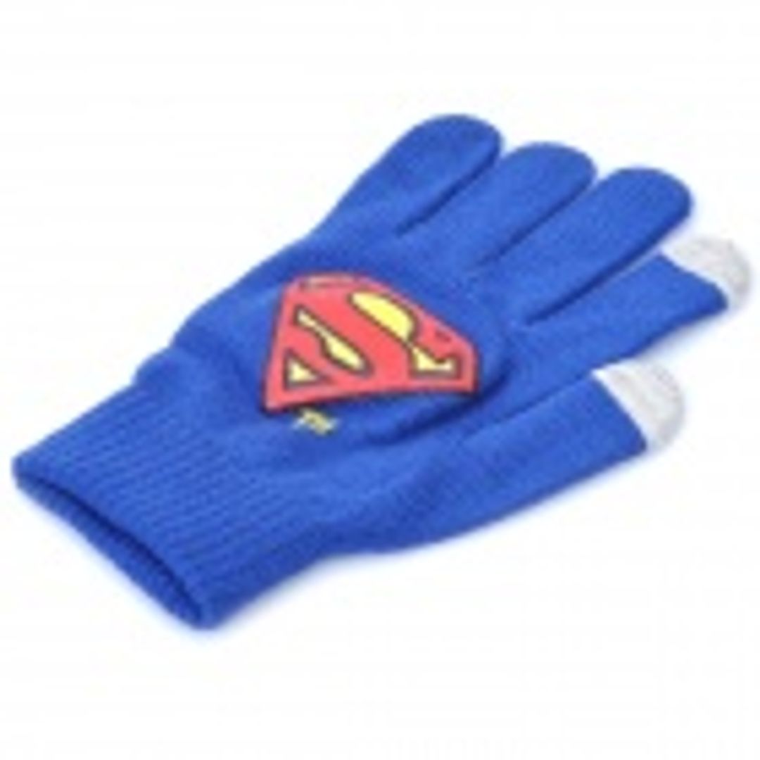 Перчатки для сенсорного экрана Superman Перчатки для сенсорного экрана Superman