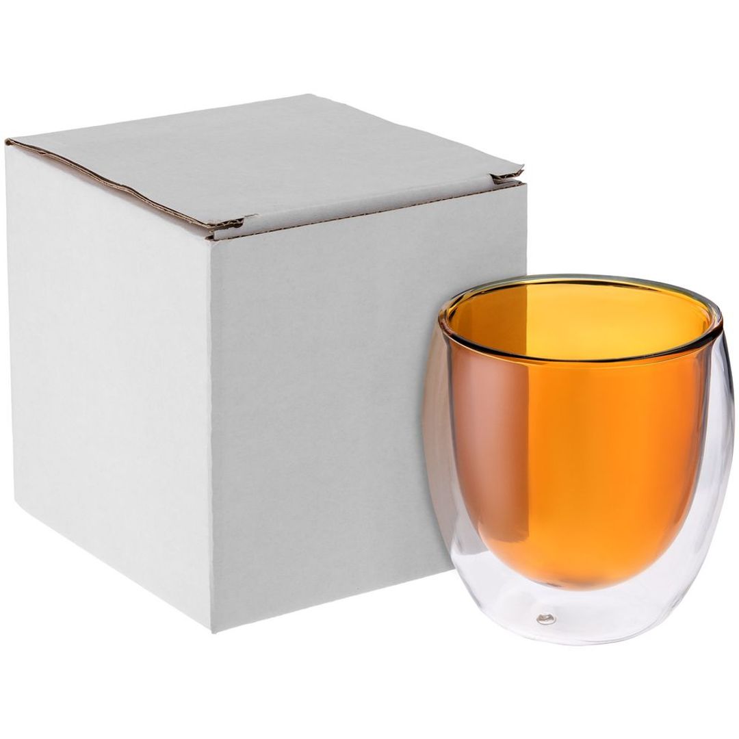 Стакан с двойными стенками Glass Bubble (Желтый) Стакан с двойными стенками Glass Bubble (Желтый)