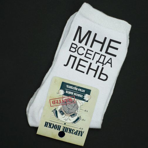 Носки Мне всегда лень (41-44)