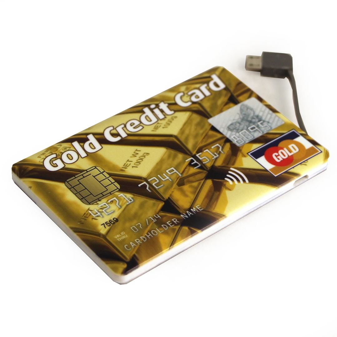 Внешний аккумулятор Power Bank Gold Credit Card