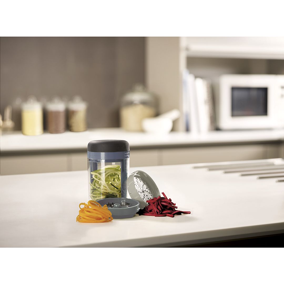 Терка спиралайзер с тремя лезвиями и контейнером для хранения Spiro