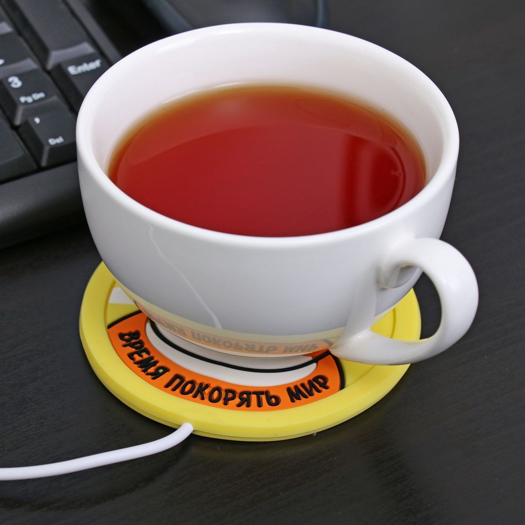 USB Подогреватель для чашки Время покорять мир