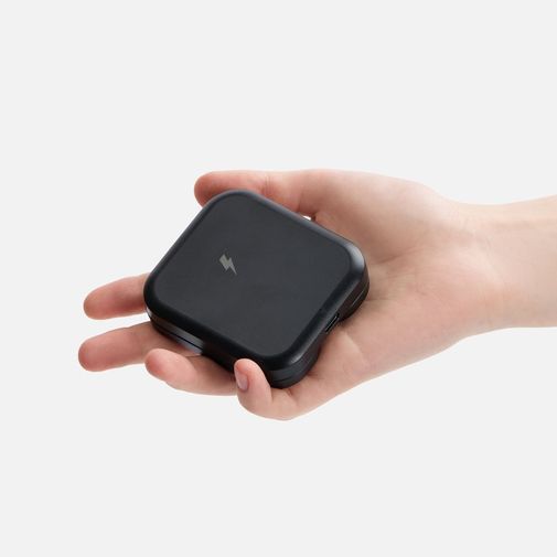 Складная станция беспроводной зарядки Trilogic (черный)