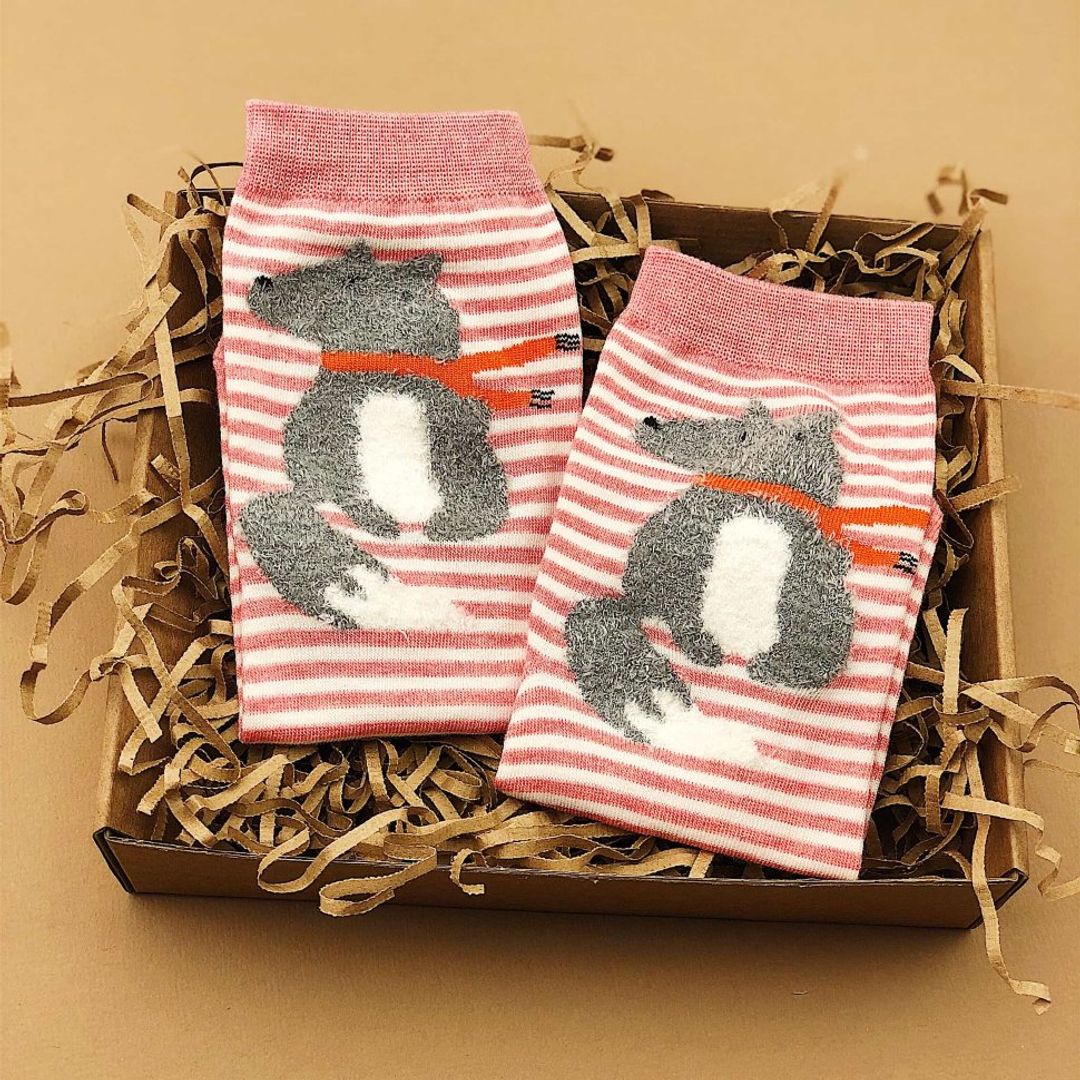 Носки Лиса в шарфе Носки Лиса в шарфе