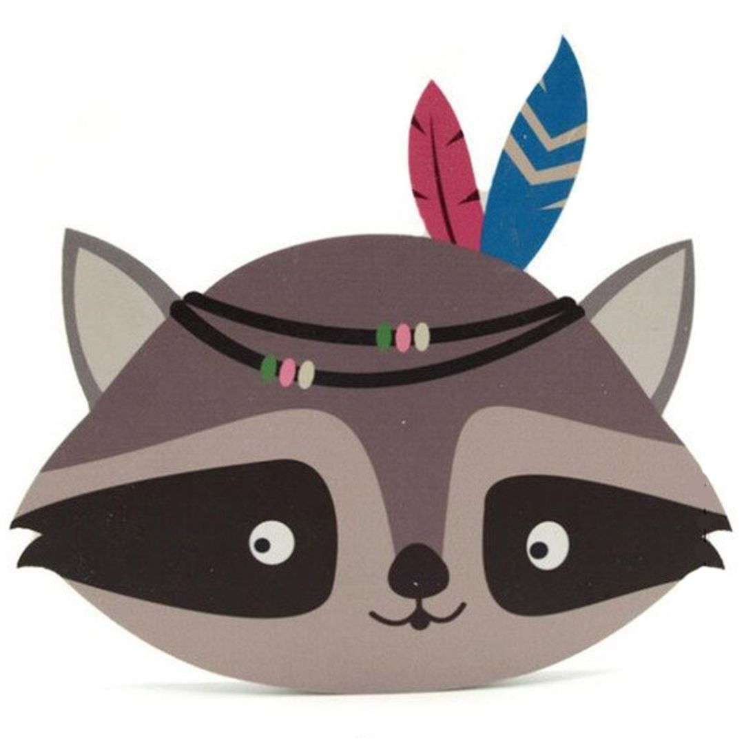 Декор для стены Енот-индеец