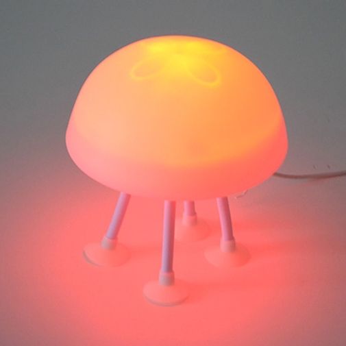 Светильник Медуза на присосках Красная подсветка Светильник Медуза на присосках Красная подсветка