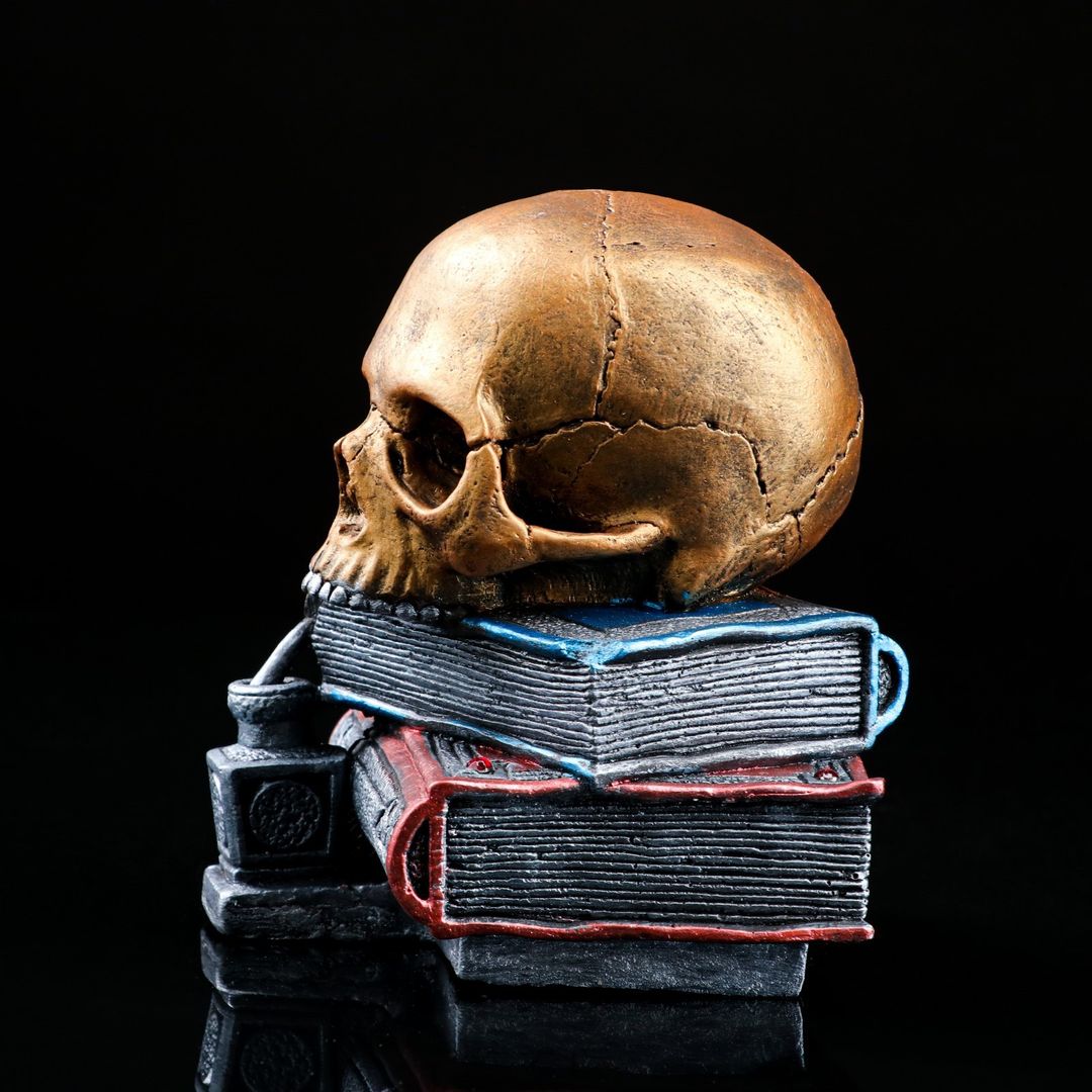 Копилка Череп на книгах Копилка Череп на книгах