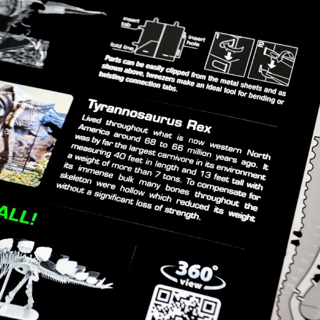 Металлический конструктор Tyrannosaurus Rex (14+)