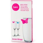 Маркеры для стаканов Бабочки Drink Wings (10 шт)