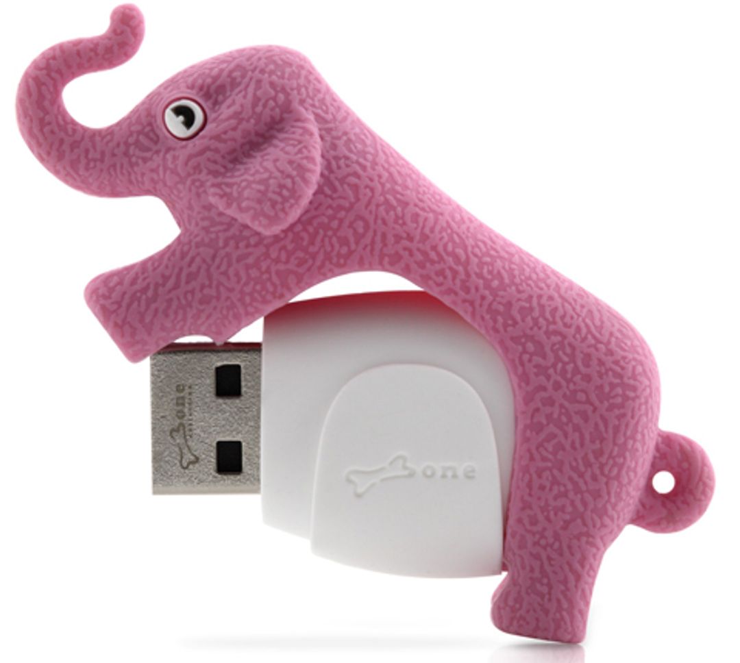 Флешка Слон Розовый 4 Гб Флешка Слон Розовый 4 Гб