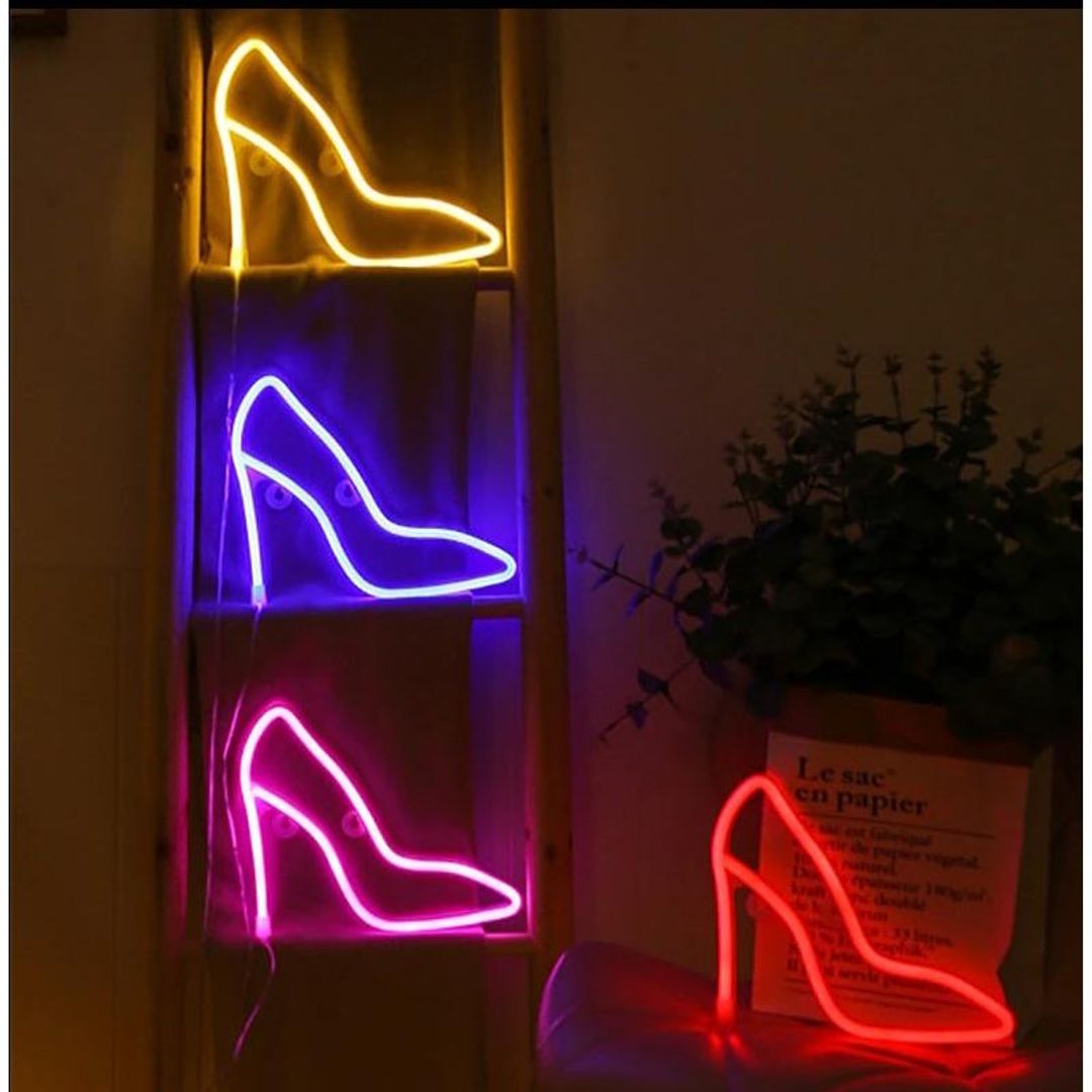 Неоновый светильник Туфля