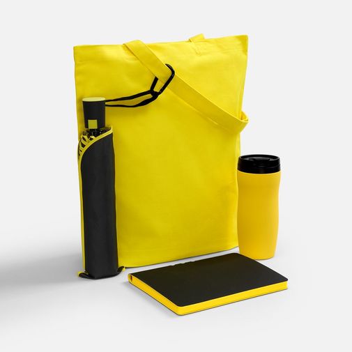 Подарочный набор Flexpen Black Walk (черный с желтым)