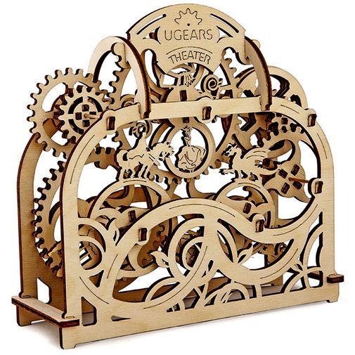 Механический 3D Пазл Ugears Театр Персонажи сменяют друг друга