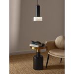 Светильник подвесной Fungus, 15х25 см, белый/черный