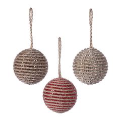 Набор елочных украшений Rustic diamonds из коллекции New Year Essential, 3 шт. Набор елочных украшений Rustic diamonds из коллекции New Year Essential, 3 шт.