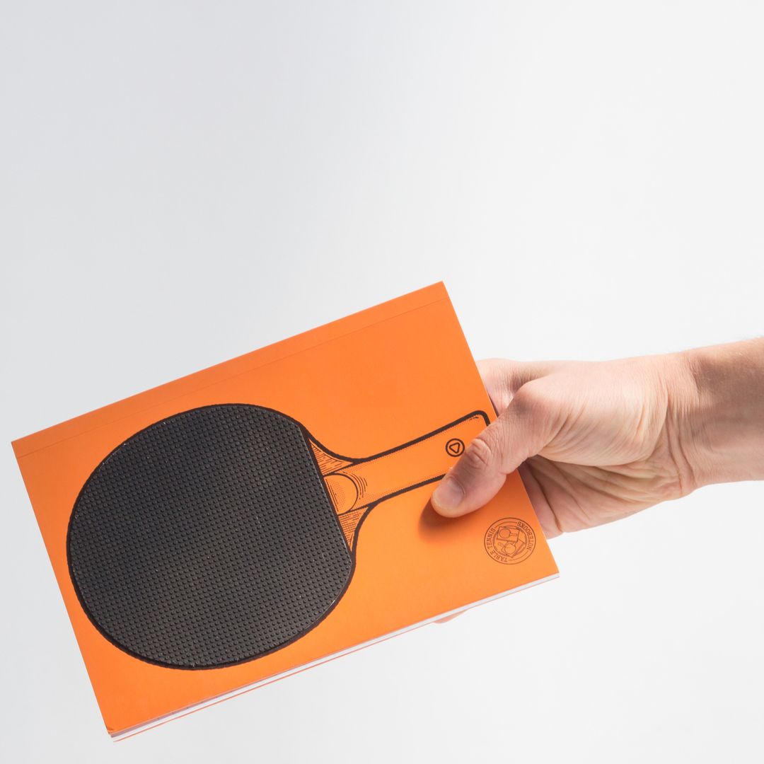 Блокнот-ракетка для игры в пинг-понг