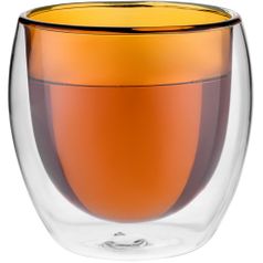 Стакан с двойными стенками Glass Bubble (Желтый)
