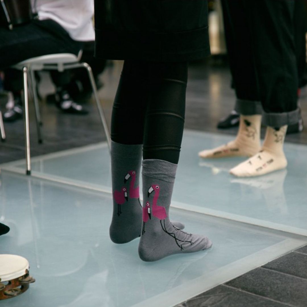 Носки Все обожают розовых фламинго