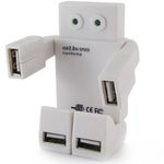 USB Хаб Робот белый