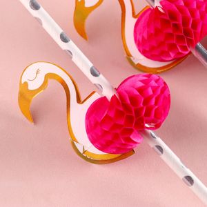 Трубочки для коктейлей Фламинго (6 шт.)