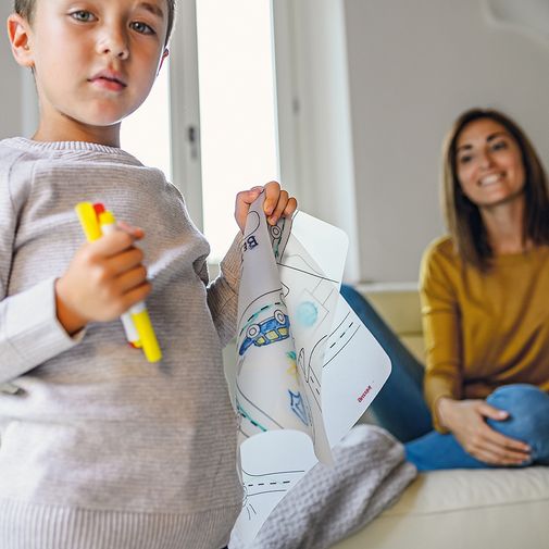 Набор для рисования Bimbi рождество (коврик + 4 маркера)