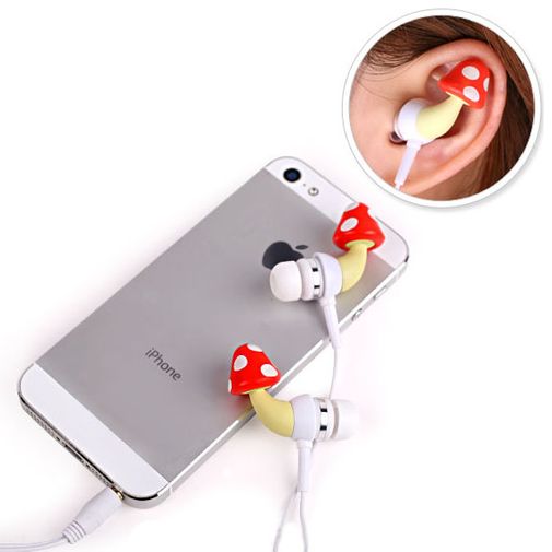 Crazy Earphones Наушники Грибы Использование Crazy Earphones Наушники Грибы Использование