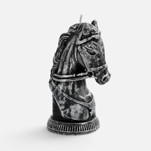Свеча фигурная Бюст лошади (серебристый) Свеча фигурная Бюст лошади (серебристый)