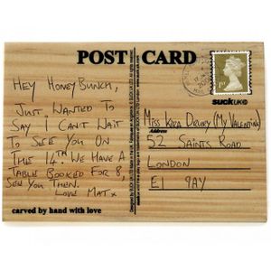 Деревянная открытка Carve your own Деревянная открытка Carve your own