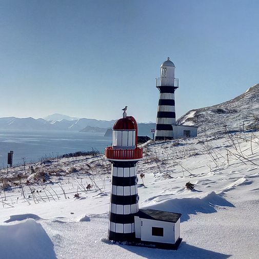 Модель сборная Маяк Петропавловский (мыс Маячный)