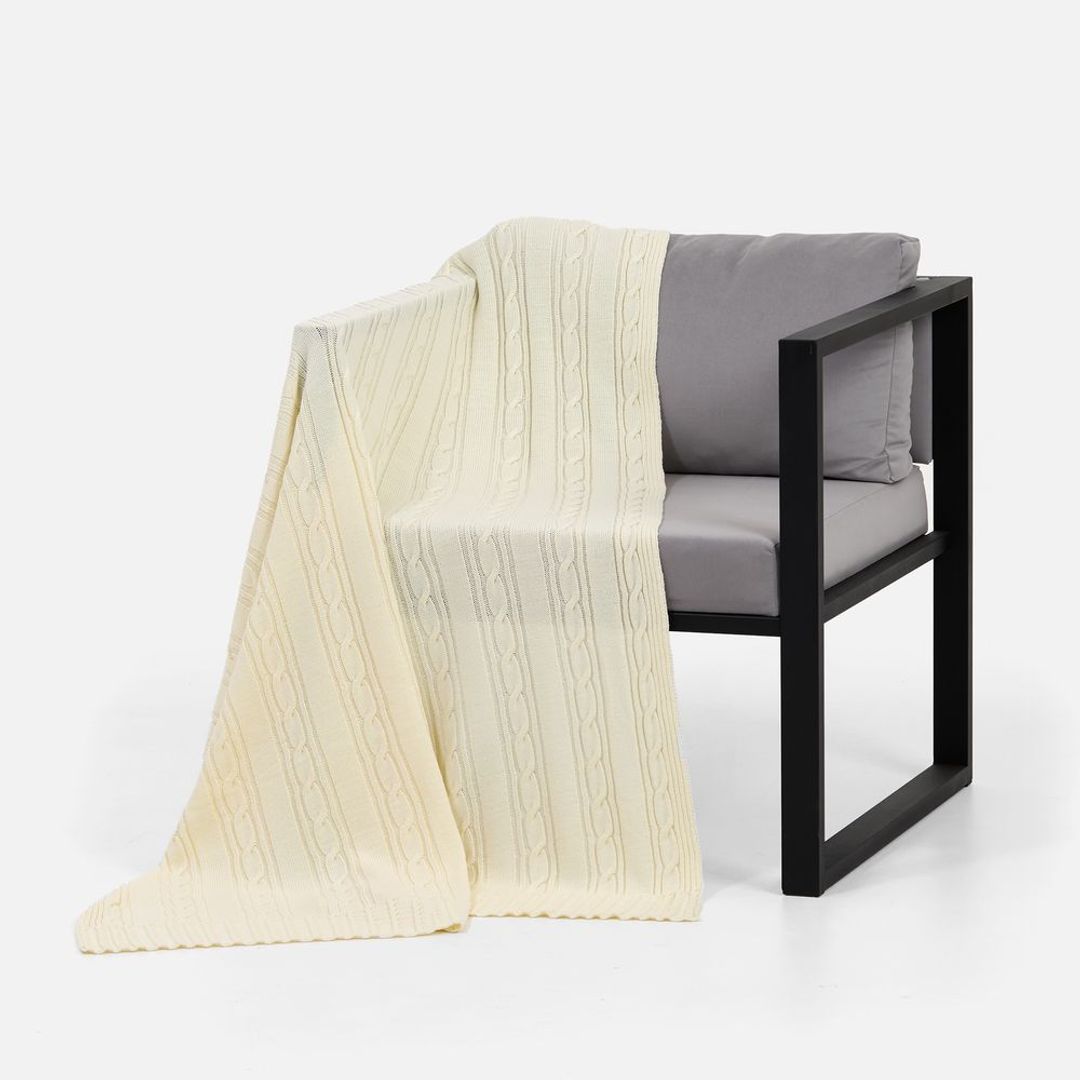 Плед Remitt (молочный)