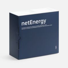 Bluetooth-колонка с беспроводной зарядкой и часами netEnergy (серый)
