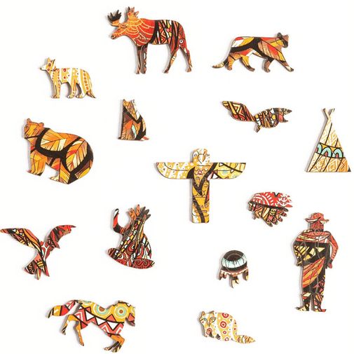 Деревянный пазл Puzzlewood Американский бизон