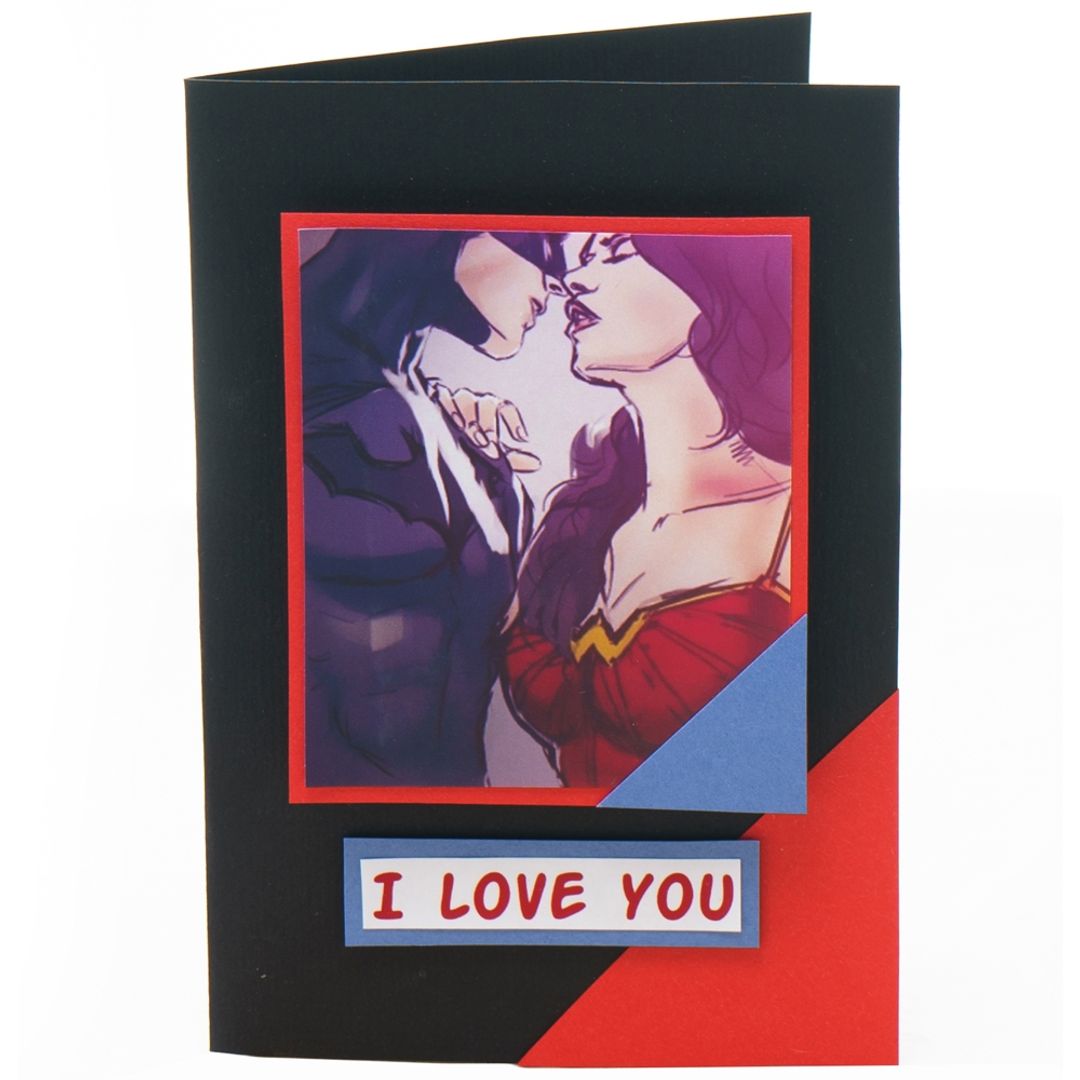 Открытка Бэтмен и Чудо-женщина Открытка Бэтмен и Чудо-женщина