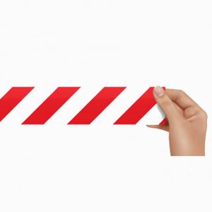 Магнит Красно-белая лента Магнит Красно-белая лента