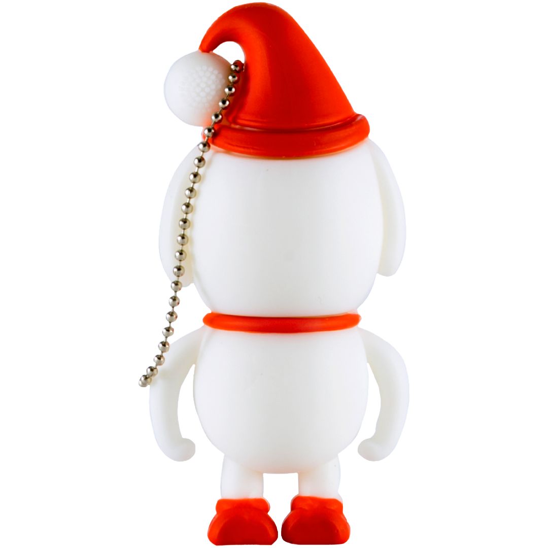 Флешка Новогодний белый песик 64 Гб Флешка Новогодний белый песик 64 Гб