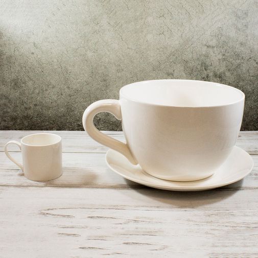 Чашка с блюдцем Гигант (L, 4 л)