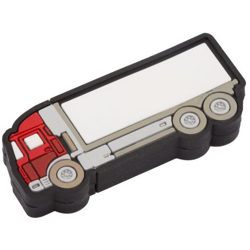 Флешка Грузовик 8 Гб (Красный) С красной кабиной Флешка Грузовик 8 Гб (Красный) С красной кабиной