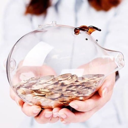 Копилка Свинка стеклянная