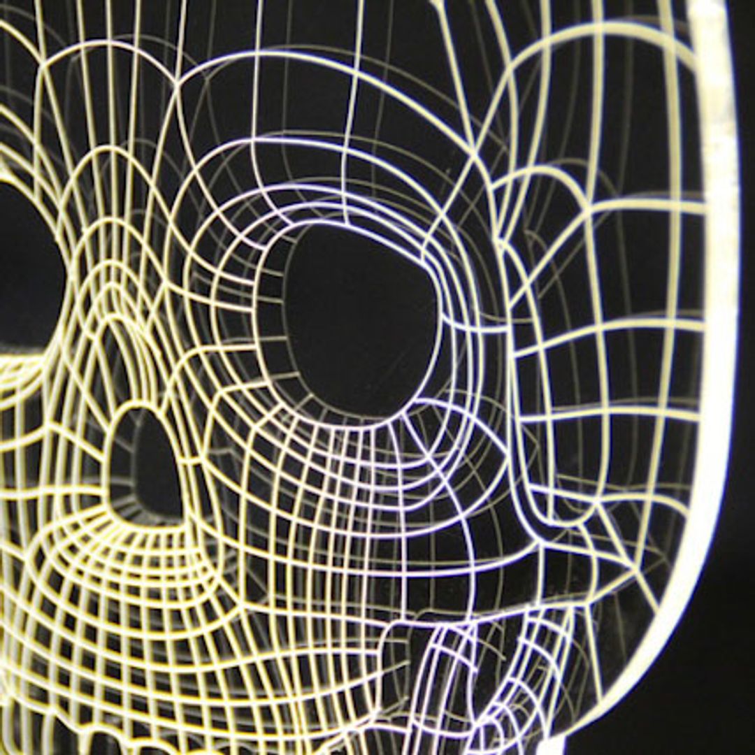 3D Лампа Череп