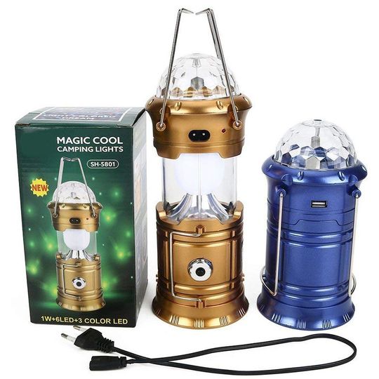 kempingovyj fonar svetilnik s disko sharom camping lantern po cene 650 rub