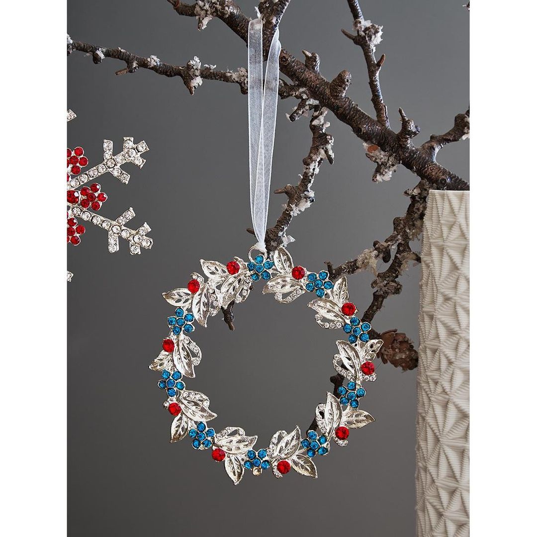 Набор елочных украшений Christmas diamonds из коллекции New Year Essential, 4 шт.