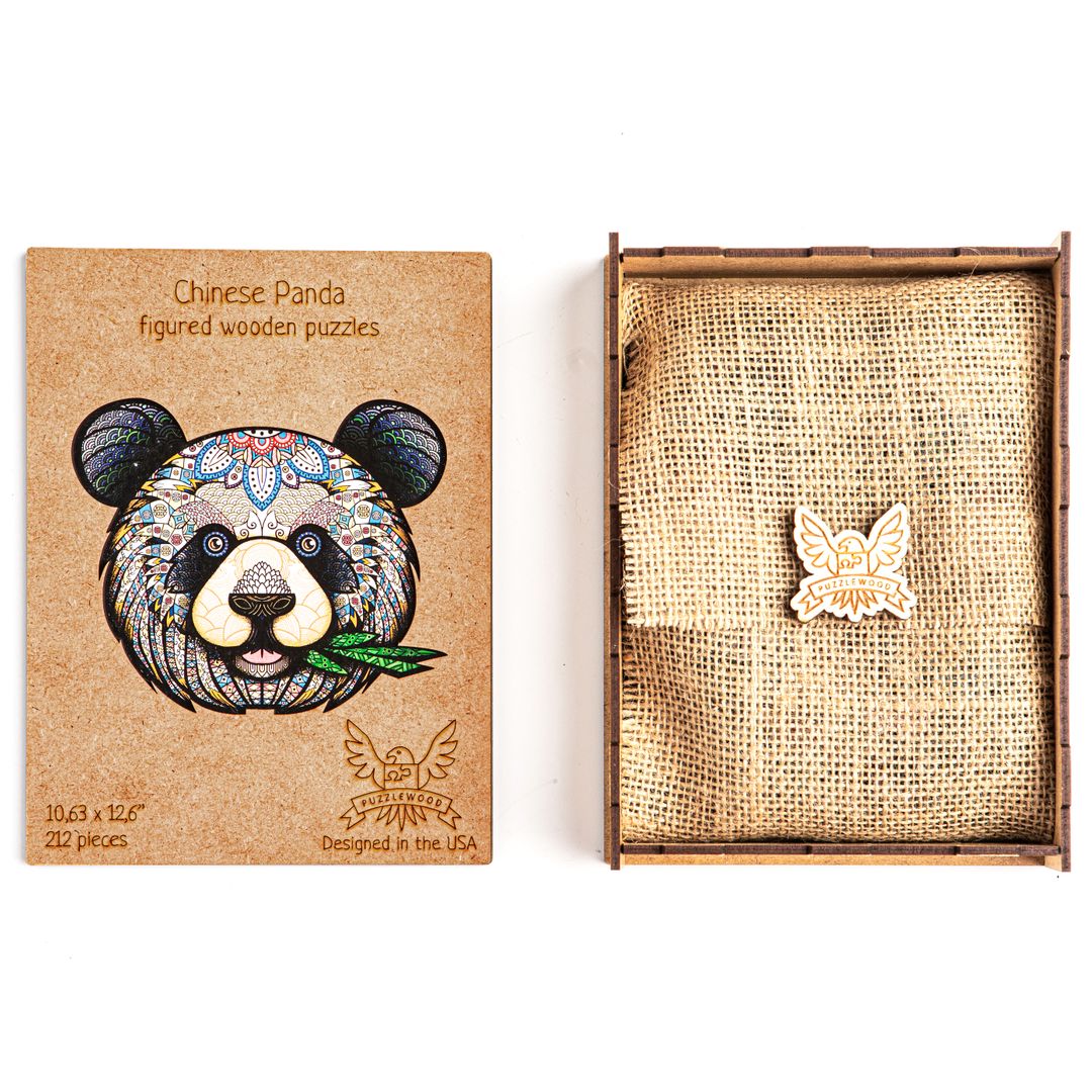 Деревянный пазл Puzzlewood Китайская панда