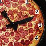 Часы Сковорода с пиццей