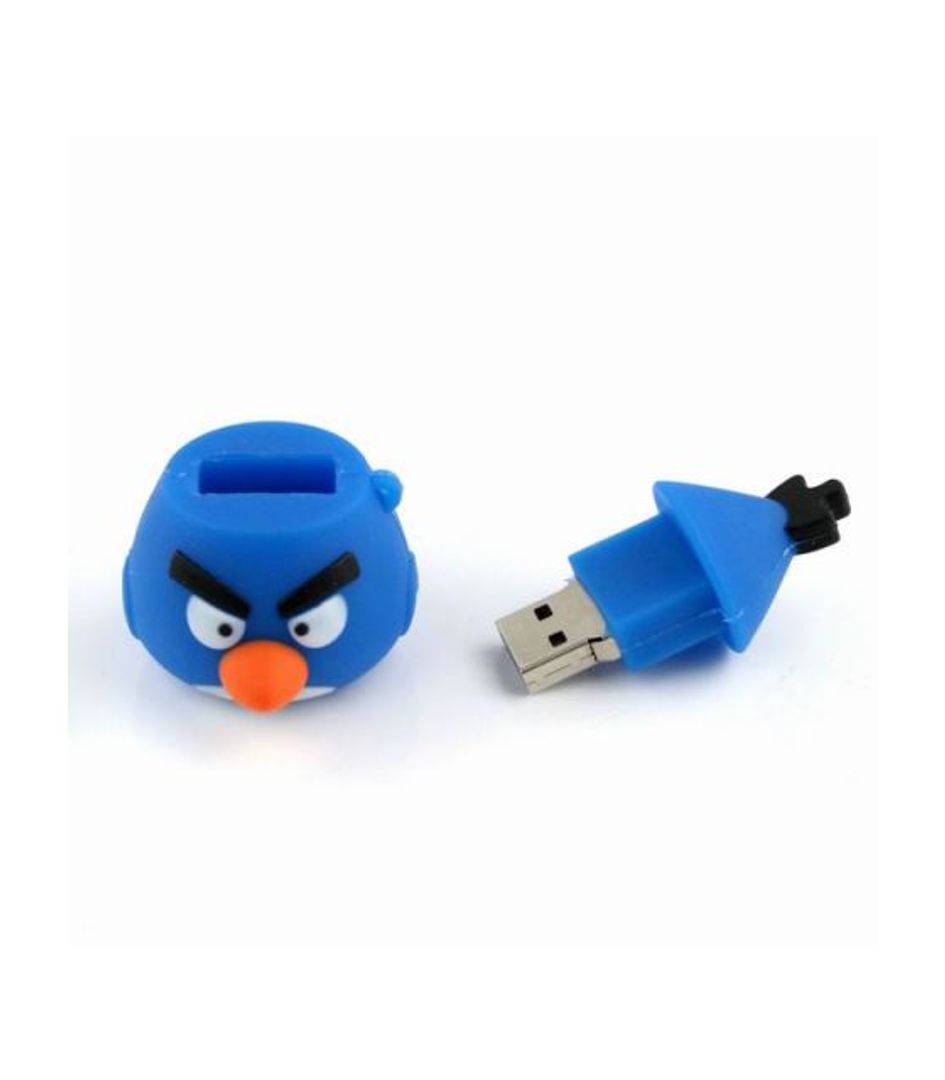 Флешка Angry Birds Синяя птичка Объемная 4 Гб Флешка Angry Birds Синяя птичка Объемная 4 Гб