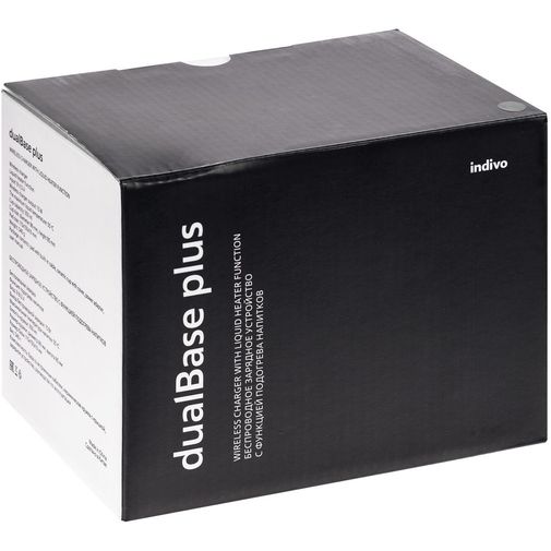 Кружка с подогревом и беспроводной зарядкой Dual Base Plus (Белая)