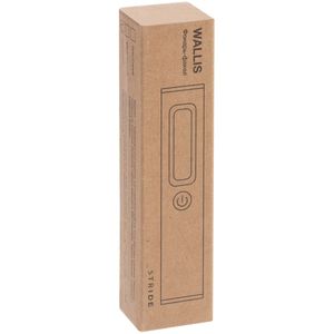 Фонарик-факел аккумуляторный Wallis с магнитом (серый)