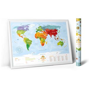 Развивающая карта мира для детей Travel Map Kids Animal (на английском)
