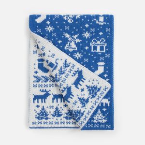 Шарф Holidale (синий с молочным) Шарф Holidale (синий с молочным)