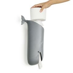 Держатель для пакетов и туалетной бумаги Moby Whale (Серый)