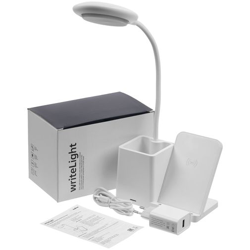 Лампа с органайзером и беспроводной зарядкой writeLight Лампа с органайзером и беспроводной зарядкой writeLight